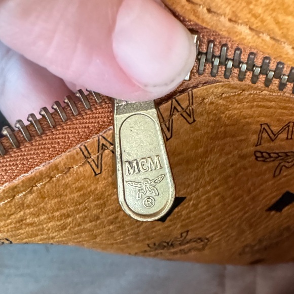 MCM Cognac Visetos Tote Bag - Picture 12 of 13